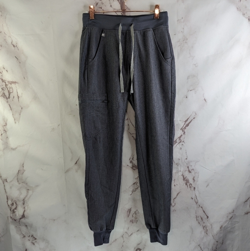 Figs Zamora Jogger Womens 2XS Bottom Pant Gray Technical Heather Denim 1605 2.0
